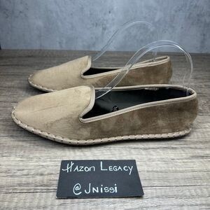 Zara~Women’s~Brown Espadrille Slip On Loafers~Size 39/8 US~NWOT